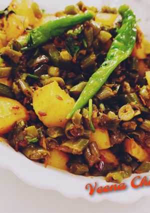 बीन्स आलू की सब्जी (Beans aloo ki sabzi recipe in hindi) रेसिपी मुख्य फोटो