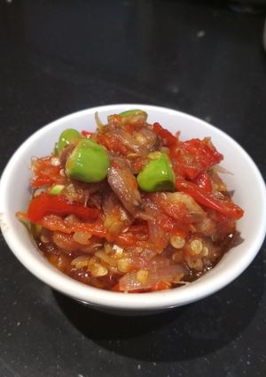 Foto resep Sambal Peda Pete