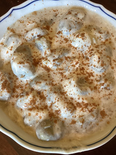 A picture of California Farm Fresh Fava Beans in Bearnaise Sauce.