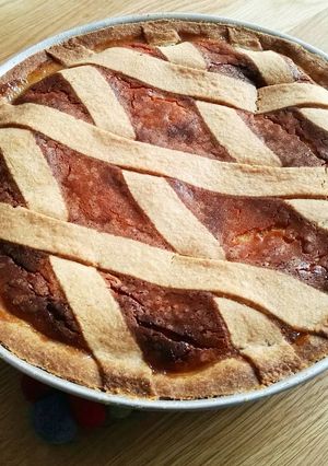 A picture of Grandma Aida’s Neapolitan Pastiera.