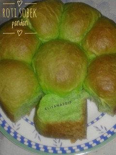 Foto resep Roti sobek pandan