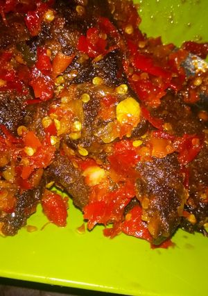 Foto resep Dengdeng daging sapi pedas