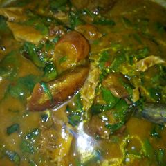 A picture of Oha soup.