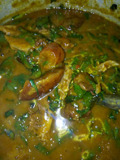 A picture of Oha soup.