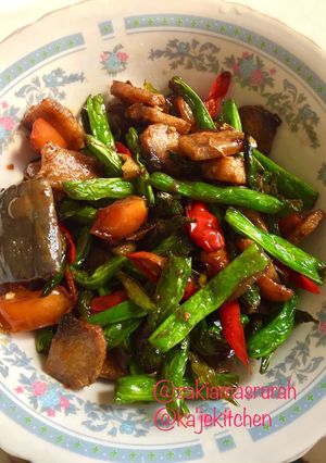 Foto resep Tuna kecap dengan buncis dan terong goreng