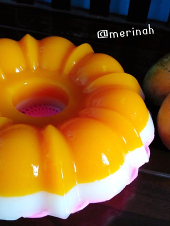 Resep Puding mangga lapis susu Enak