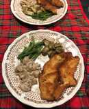 Cena rápida: pollo rebozado y verduras de fácil elaboración