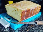Una foto de panque de limon
