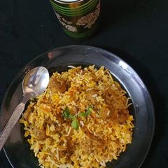 Soyabean Dum Biryani A picture of Soyabean Dum Biryani.