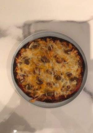 Una foto de Pizza de atún a mi manera