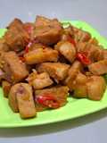 Tumis Tempe Gembus Kecap Pedas