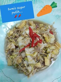 Foto resep Tumis sayur putih..