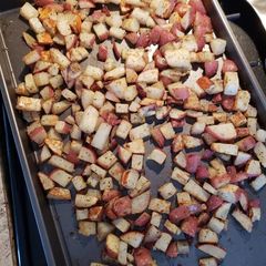 A picture of The perfect roasted potatoes.