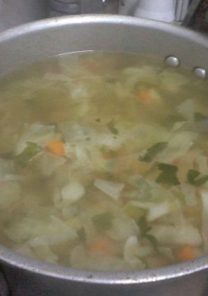 Una foto de Sopa milagrosa para adelgazar rápidamente