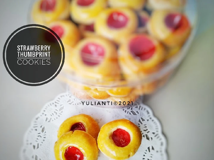 Easy Way Make Strawberry Thumbprint Cookies the Can Spoil the Tongue Really delicious