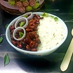 Rajma chawal bowl A picture of Rajma chawal bowl.