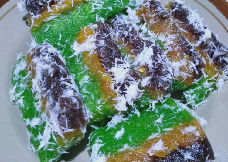 resep cara mengolah Ongol2 (lapis singkong)