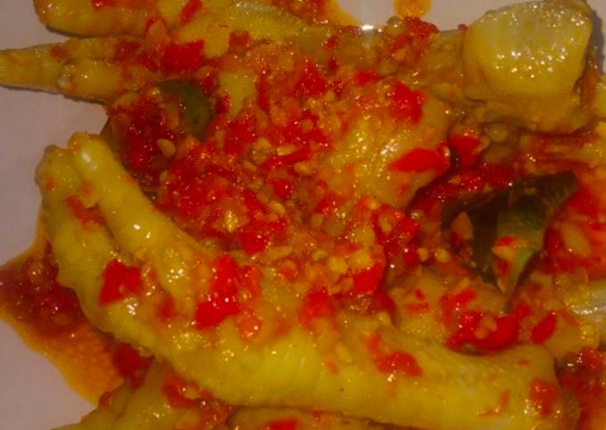 Resep Ceker Pedas Manis Resep Ceker Pedas Manis