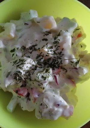 Legénysaláta recept fotója