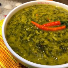 A picture of Moong Daal With Spinach or Palak – Healthy Lunch.