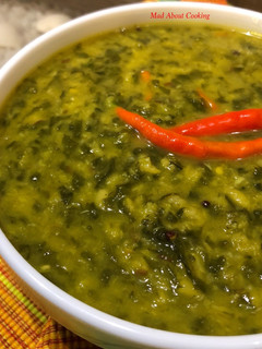 A picture of Moong Daal With Spinach or Palak – Healthy Lunch.