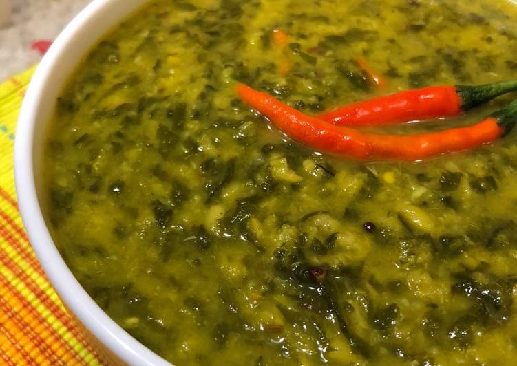 Recipe of Speedy Moong Daal With Spinach or Palak – Healthy Lunch