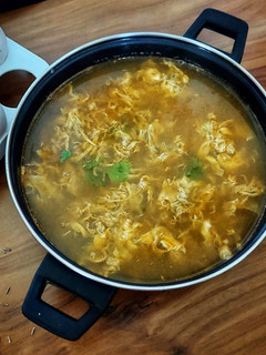 A picture of Spicy Egg Soup.