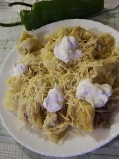 Pelmenyi (Orosz, hússal töltött tészta) recept fotója