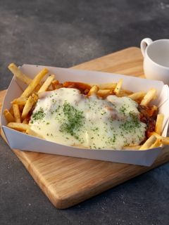 Foto resep French Fries with Bolognese Sauce