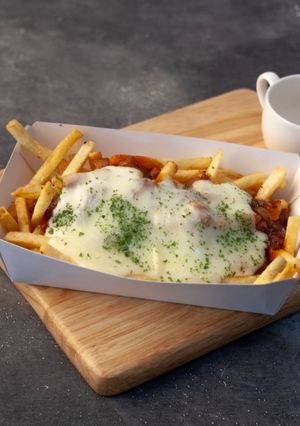 Foto resep French Fries with Bolognese Sauce