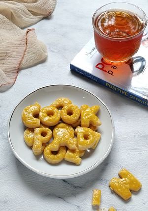 Foto resep Alphabet Rolled Cookies
