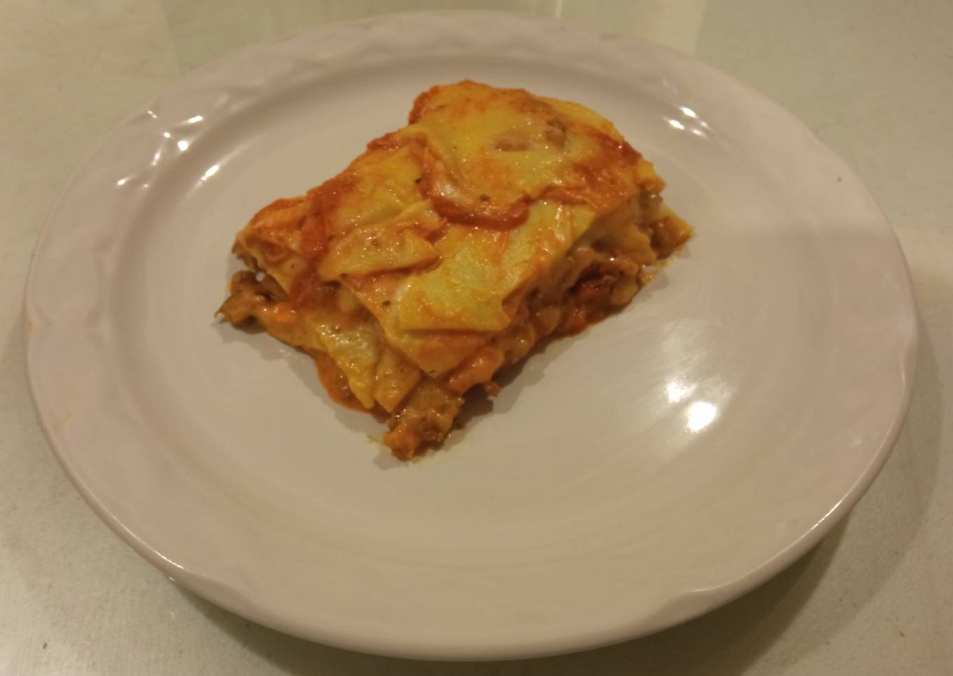 Lasaña al horno - Pasta fresca