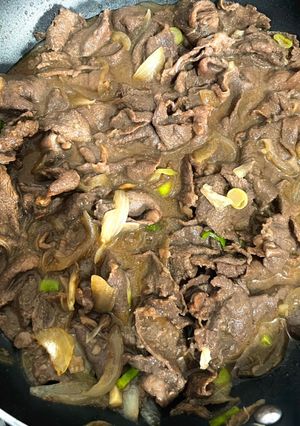 Foto resep Daging Slice Saus Tiram