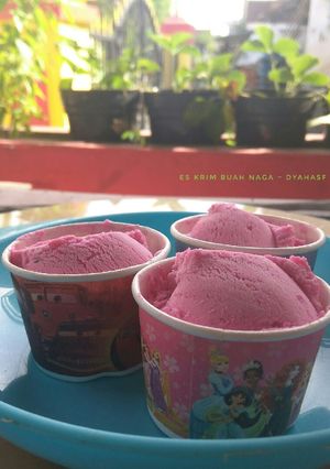 Foto resep Es krim buah naga