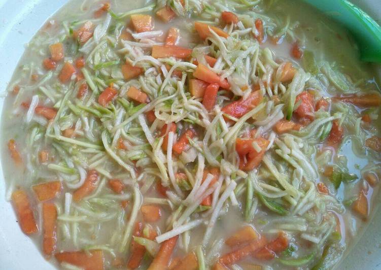 Langkah Mudah untuk Menyiapkan Rujak sawut ala ala 7 bulanan ibu hamil yang Sempurna