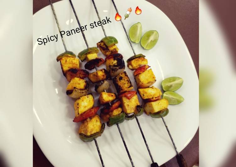 🔥🍡Spicy Paneer Steak 🍡🔥