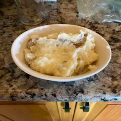 A picture of Swift River Garlic Confit mashed potatoes.