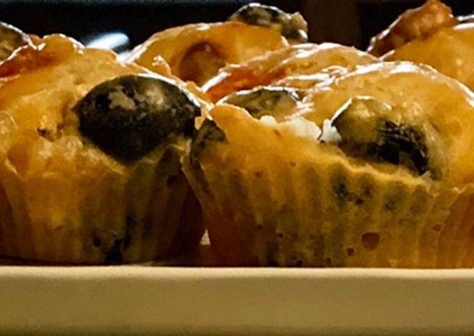 Petits cakes salés olives noires et chorizo