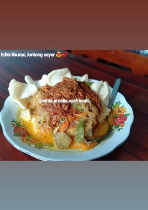 Foto resep 020. Lontong Sayur Topping kuah picel 💕