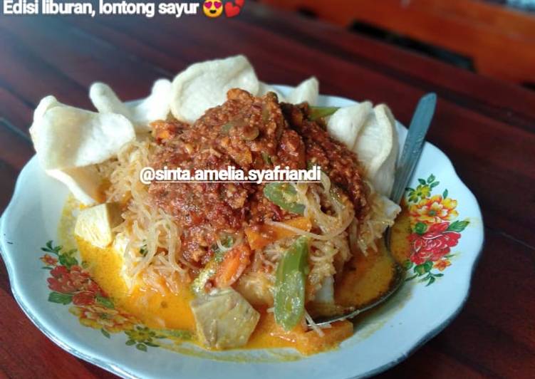 Lontong Sayur Topping kuah picel 💕