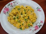 A picture of scramble egg