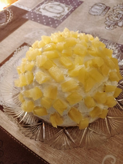 Foto di Zuccotto mimosa all'ananas
