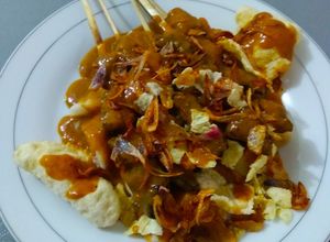Foto resep Sate Ketupat Kerupuk Emping