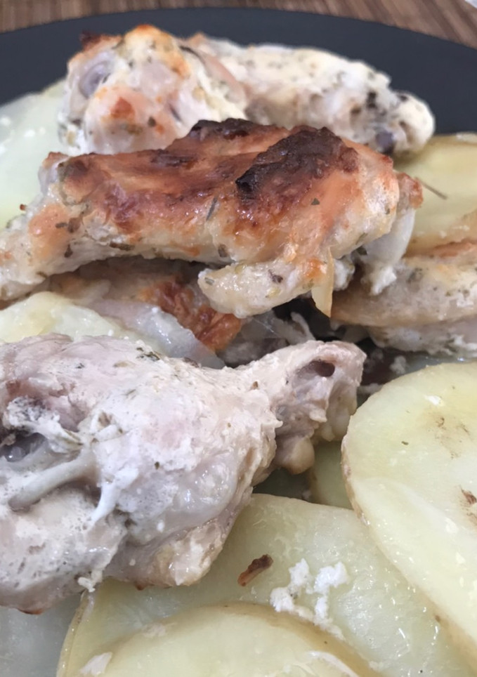 Una foto de 🍗 Alitas de pollo al horno - chicken wings 🍗