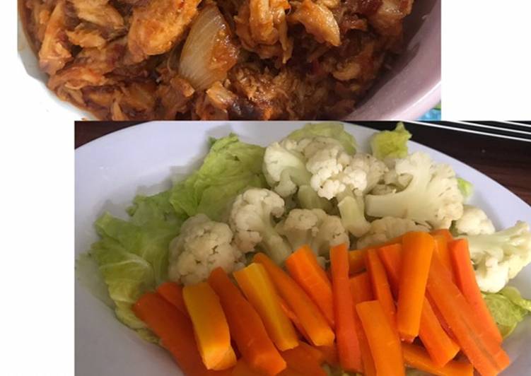 Langkah Mudah untuk Menyiapkan Ayam suwir ala ala catering 💋 Anti Gagal