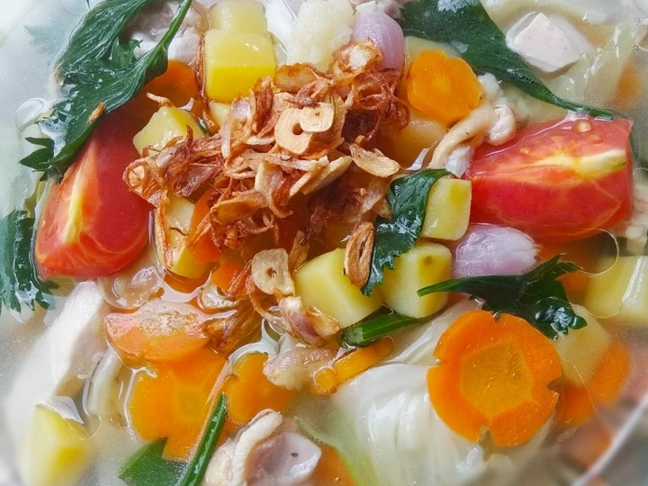 Langkah Mudah untuk Membikin Resep Sayur sop colorfull yang Lezat Sekali Anti Ribet, Bikin Ngiler