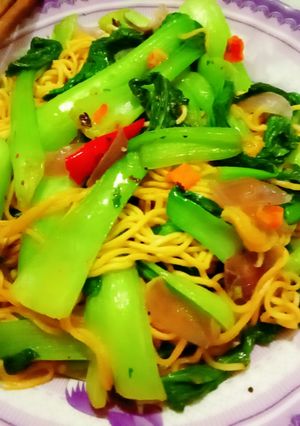 Hình của món Mỳ xào chay.