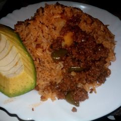 A picture of Fried rice with mince meat#rice recipe.