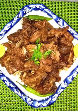 A picture of Namkeen gosht.