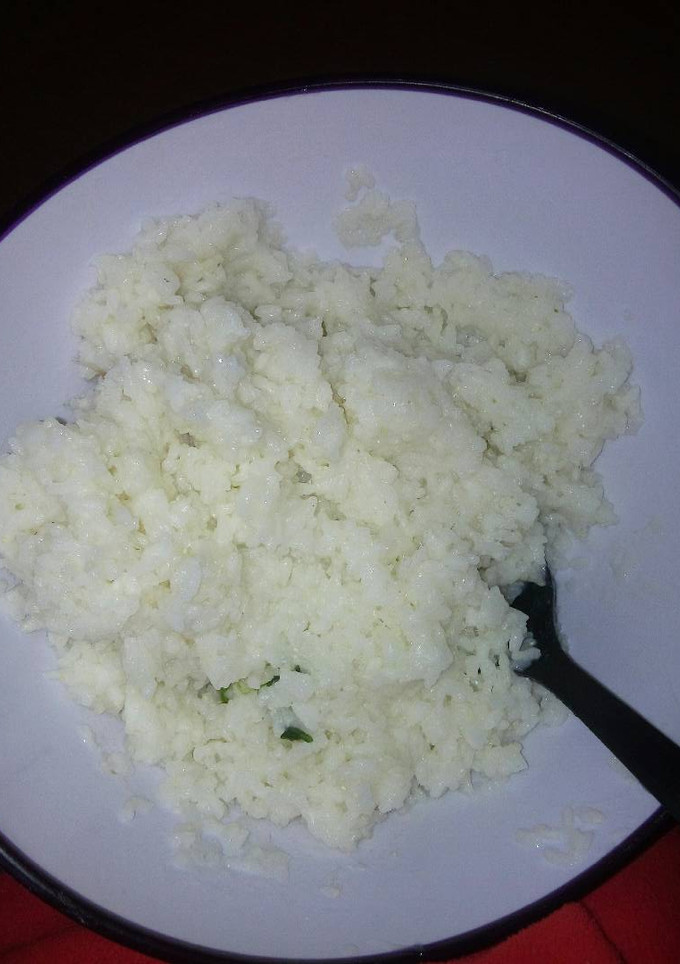 Una foto de Arroz blanco en su punto